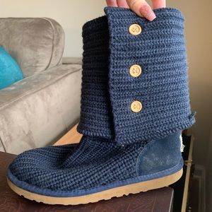 Navy Blue Slouchy Uggs